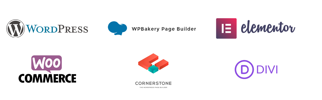 Support for most WordPress & WooCommerce themes and plugins as well as all popular page builders: